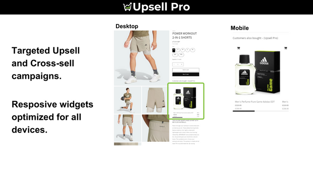 Application d'Upsell Shopify Cross-sell - Position 1 des produits associés
