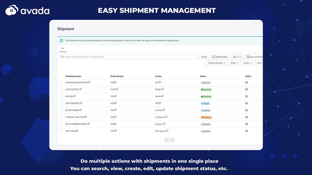 Shipment management