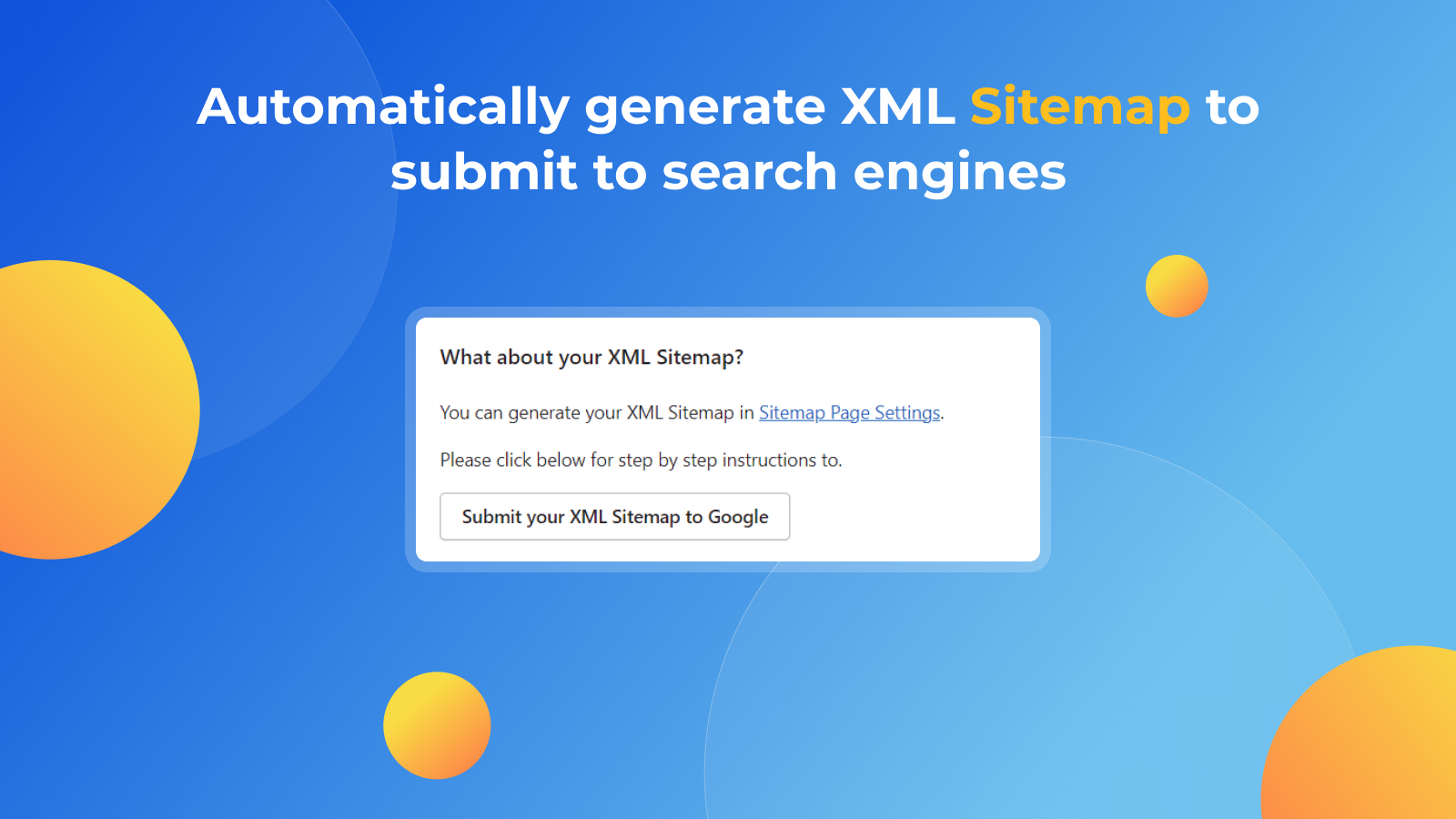 Indsend dit brugerdefinerede XML sitemap til Google Console