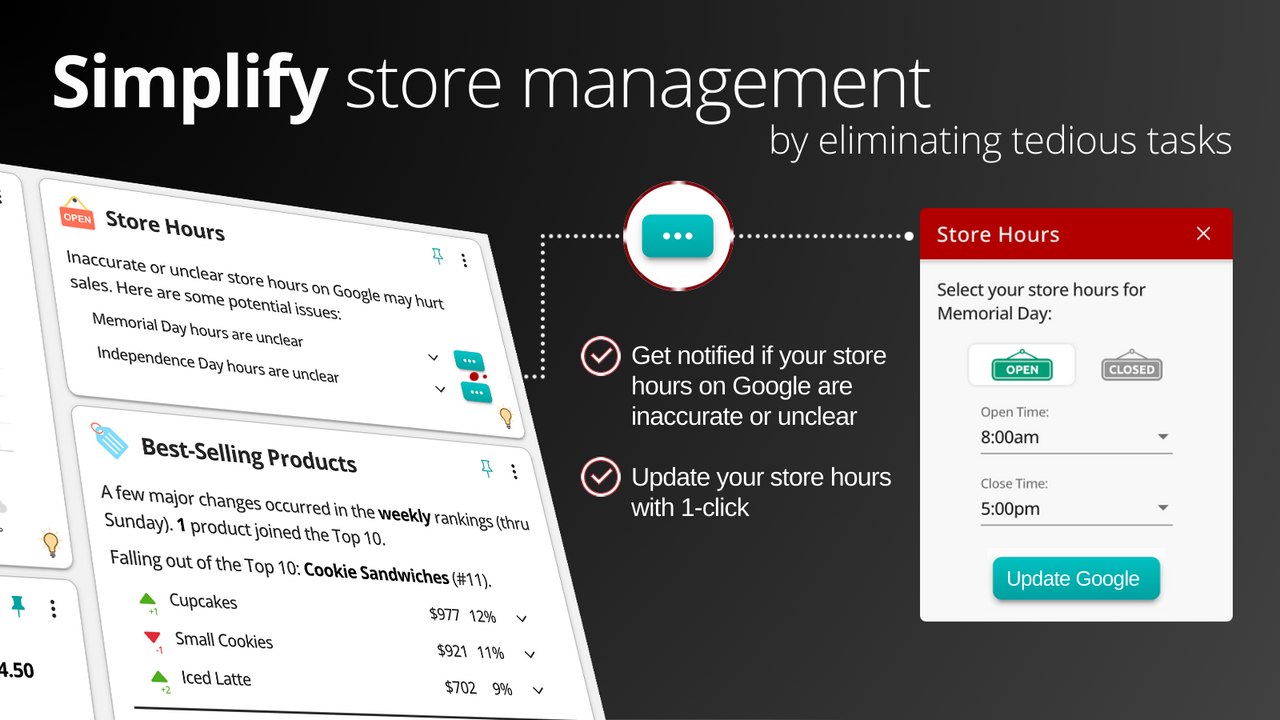 Simplify store management by eliminating tedious tasks