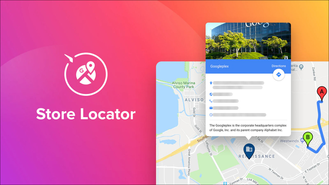 Google Maps ‑ Store Locator Screenshot