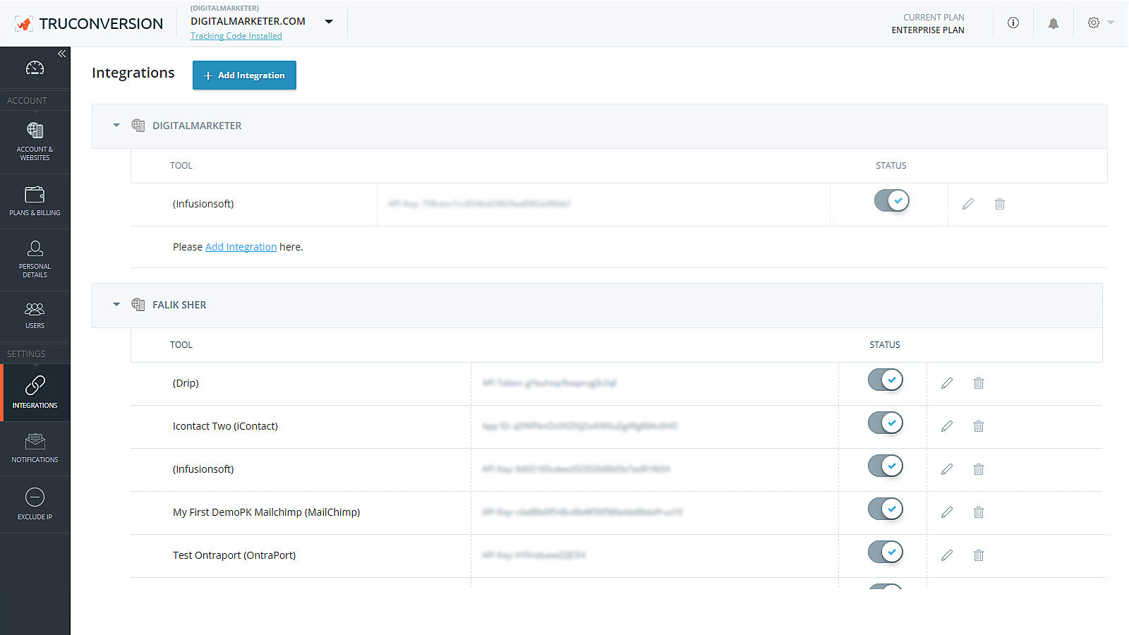 TruConversion Integraties