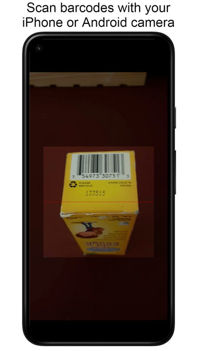Scan barcodes with the iPhone / iPad / Android camera