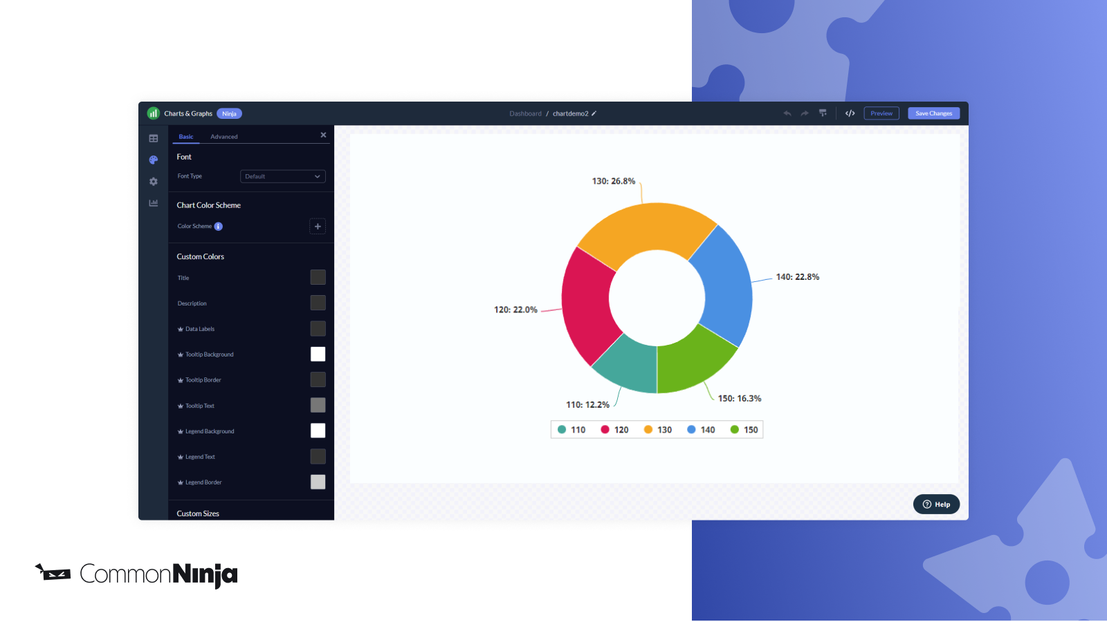 Common Ninja Graphs & Charts Screenshot