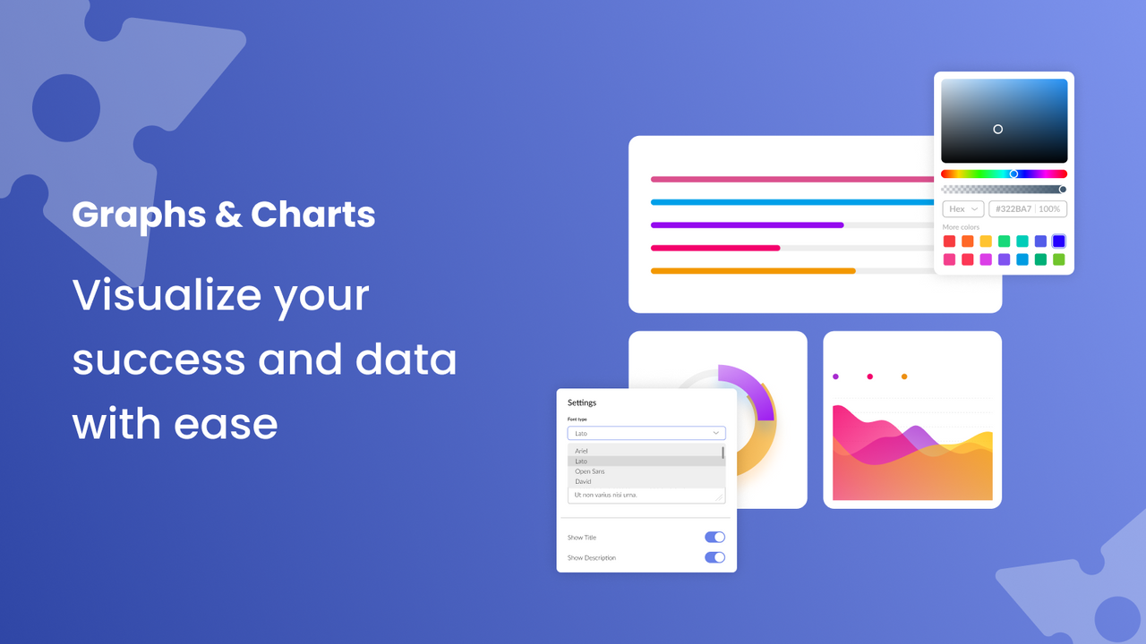 Præsenter data effektivt og konverter brugere med diagrammer og grafer