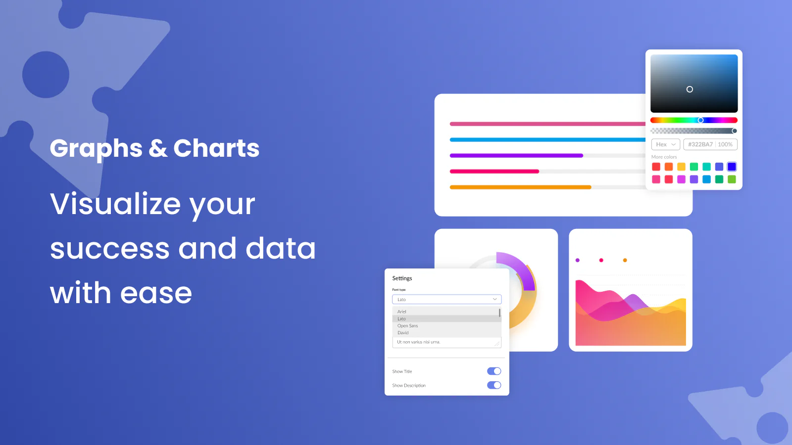 Présentez efficacement les données et convertissez les utilisateurs avec des graphiques et des diagrammes