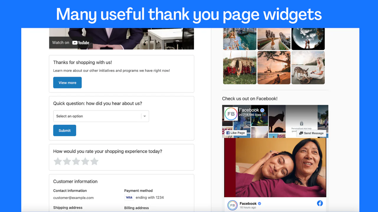 Better Thank You Page - Thank you page widgets for surveys 