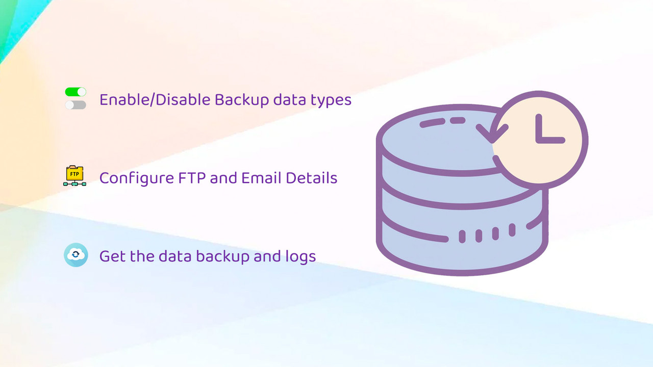 ARCS Data Export Backup Screenshot