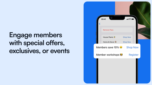 Engagez les membres avec des offres spéciales, des exclusivités ou des événements