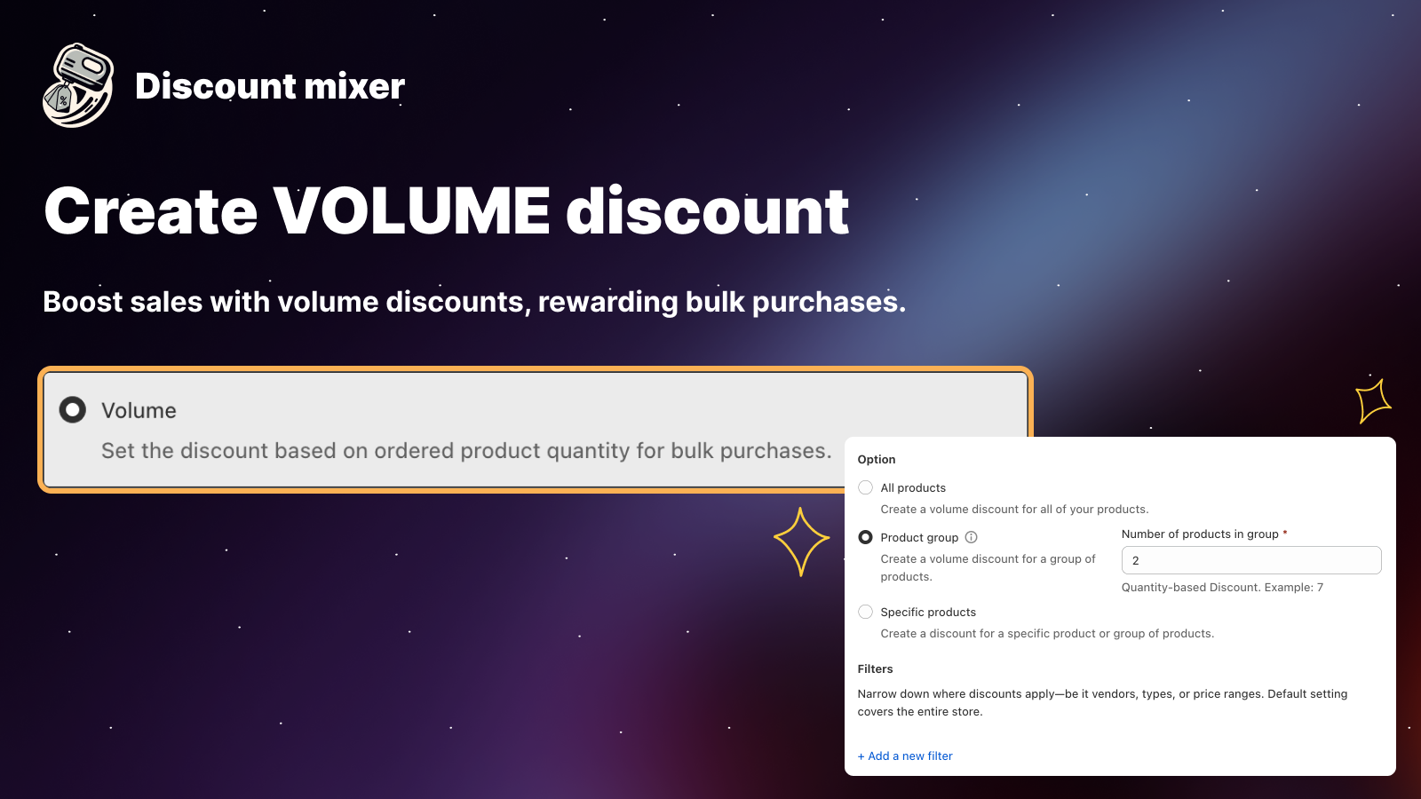 Volume discount