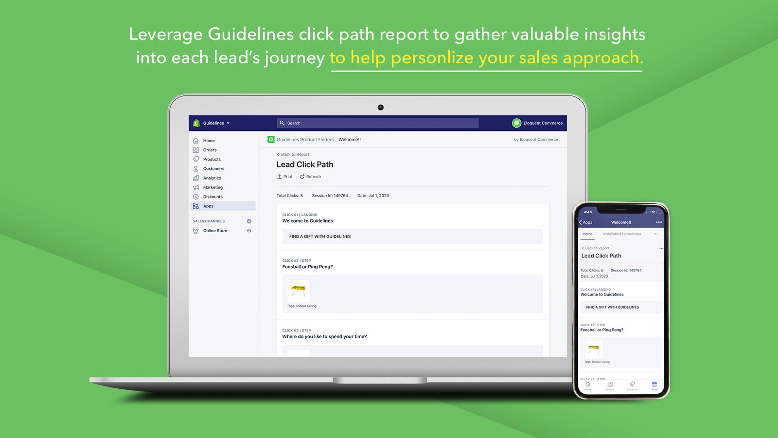 Guidelines Product Finders Screenshot