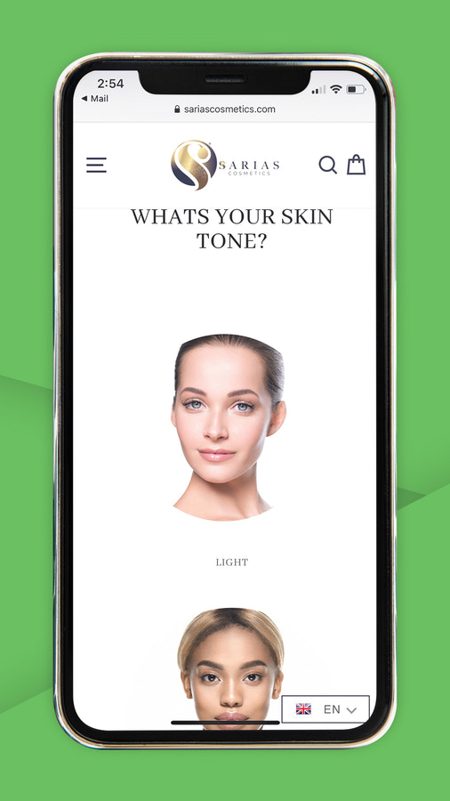 Beauty product finder, quiz and product recommendations