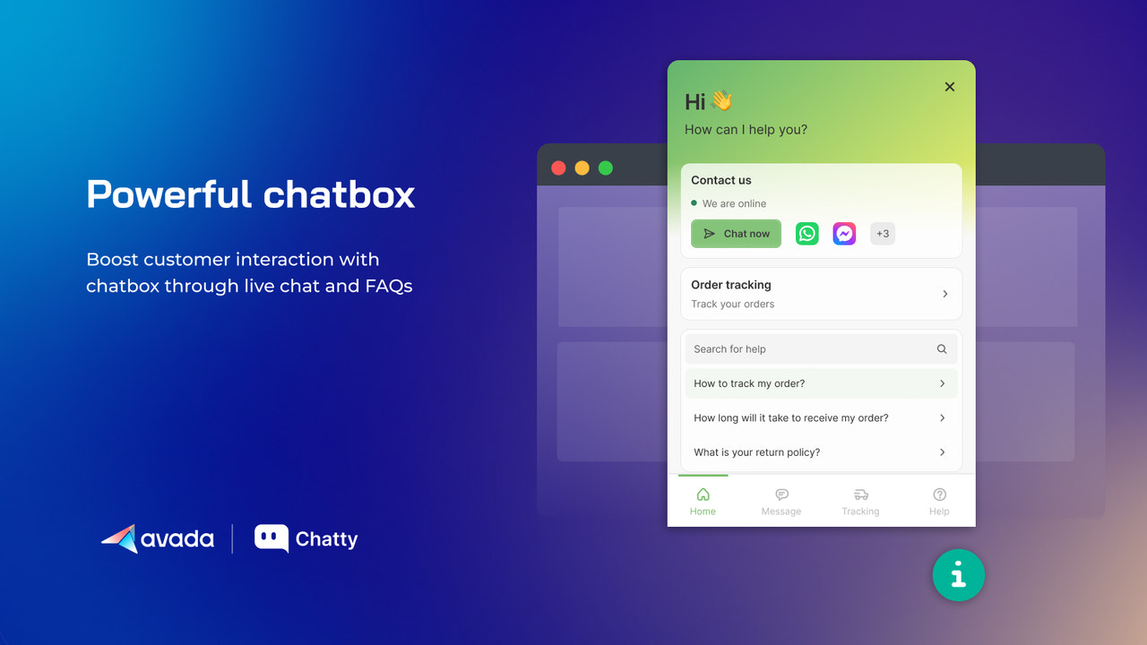 Kraftfull chattbox