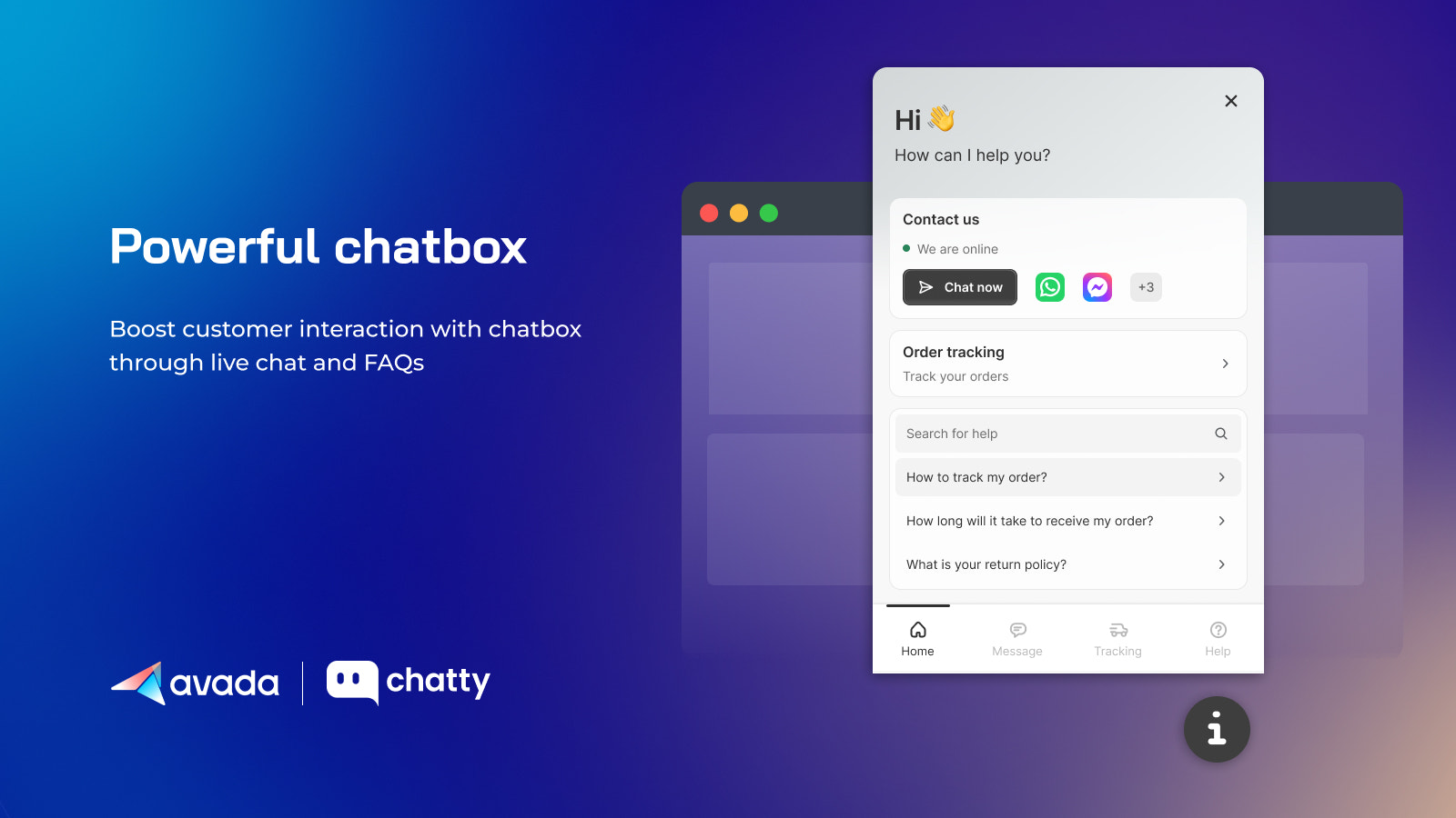 Kraftfull chattbox