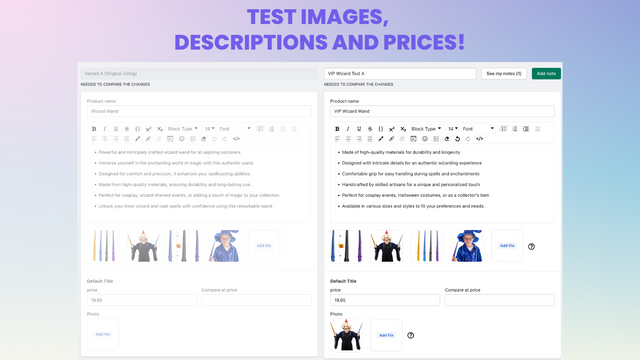  A/B Split Test App - Priser, Bilder, Beskrivning