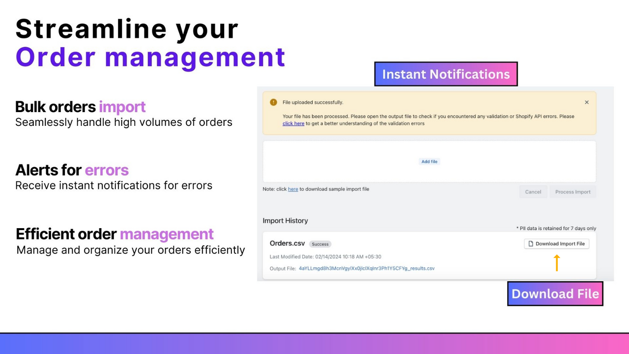 streamline your order management process