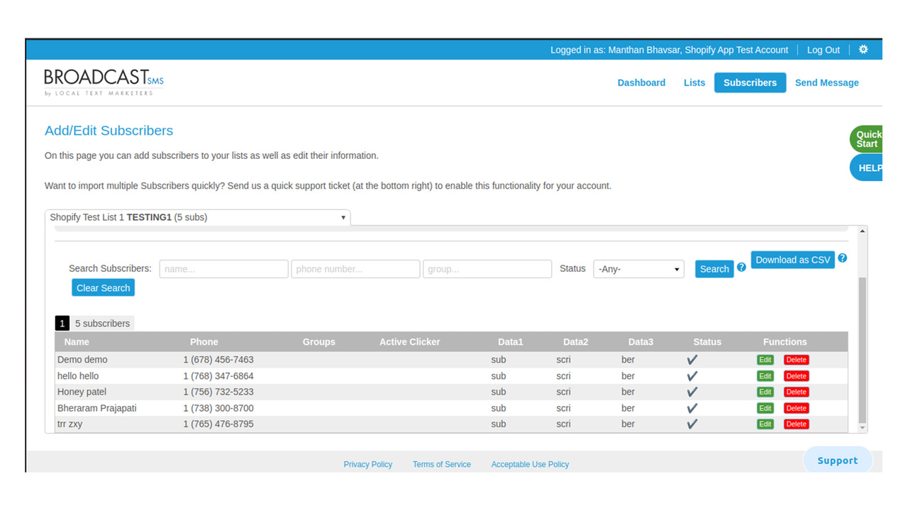 Processus d'envoi BROADCASTsms 4 (MMS)