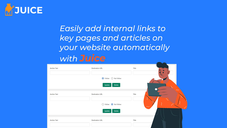 Juice SEO ‑ Internal linking Screenshot