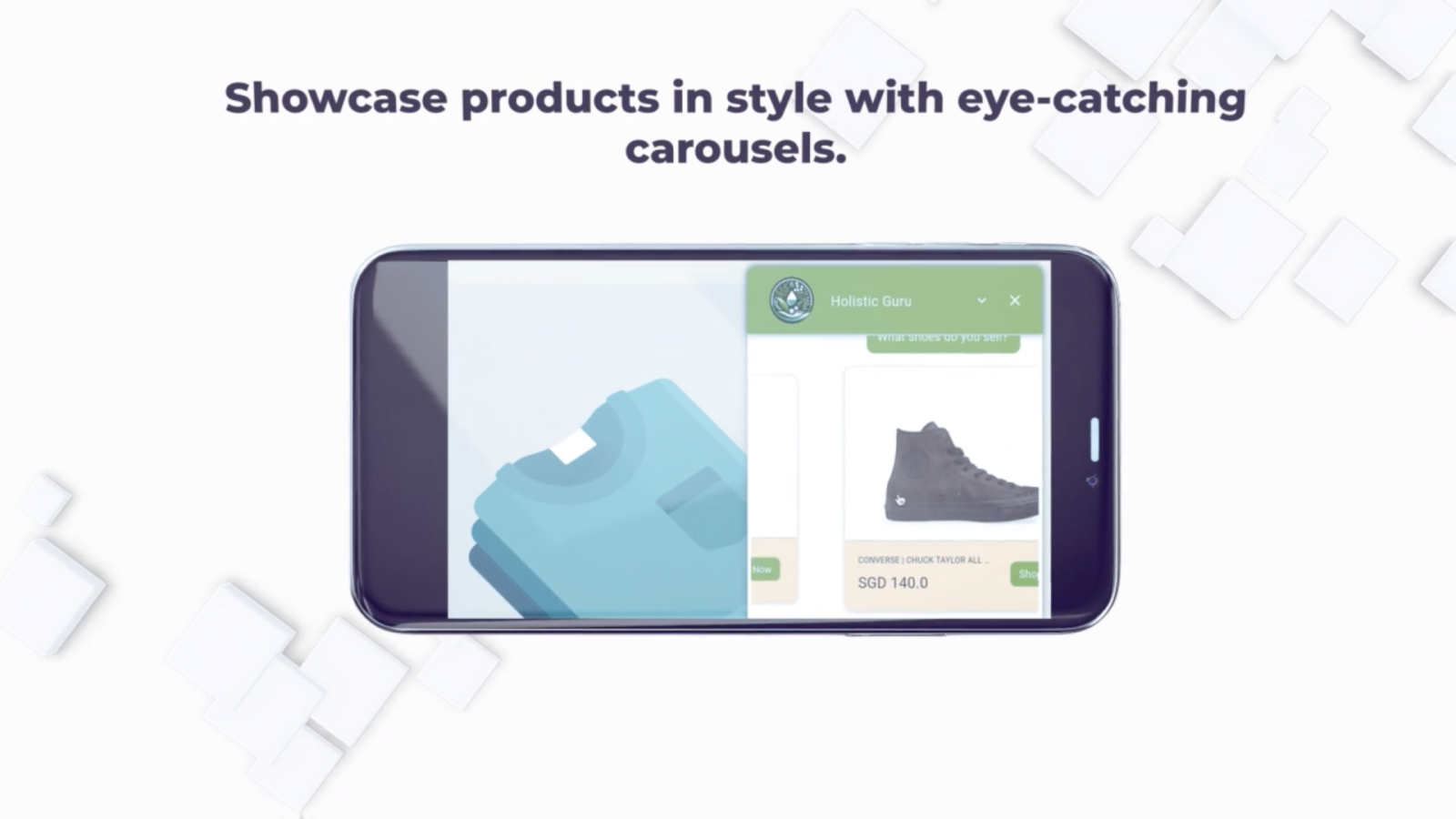 Apresente produtos com estilo - Assistente de Vendas IA para Shopify