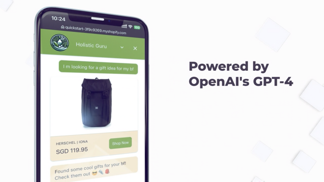 Drivs av OpenAI:s GPT-4 - AI-försäljningsassistent för Shopify