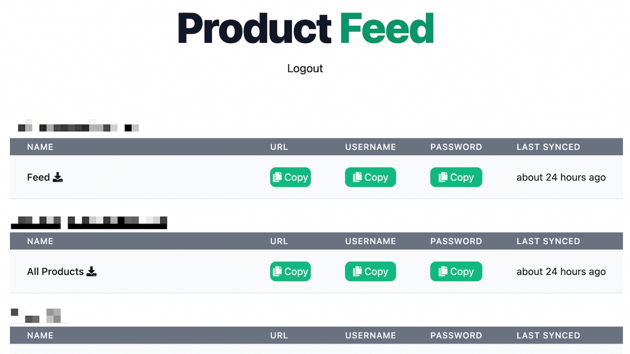 Product Feeds!