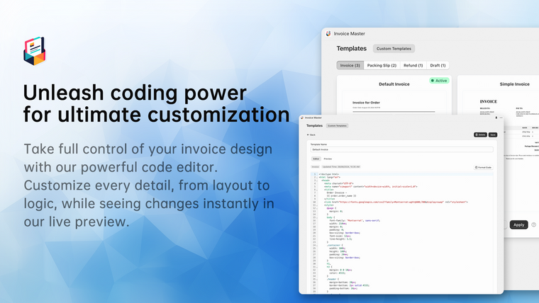 ZOOL: Invoice Master Screenshot