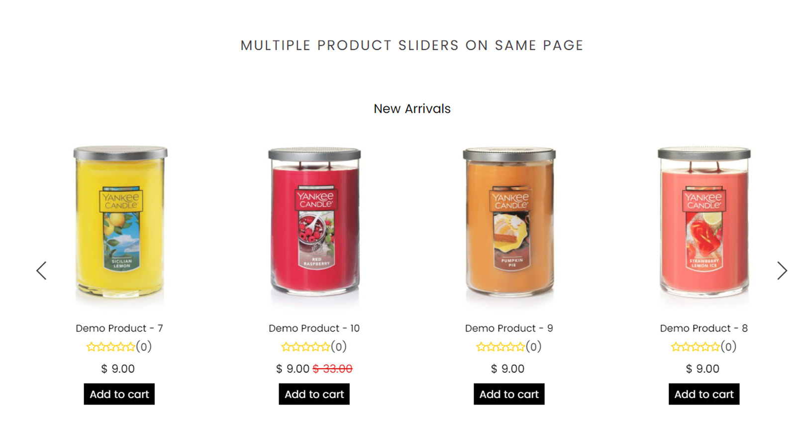 Product slider by enormapps