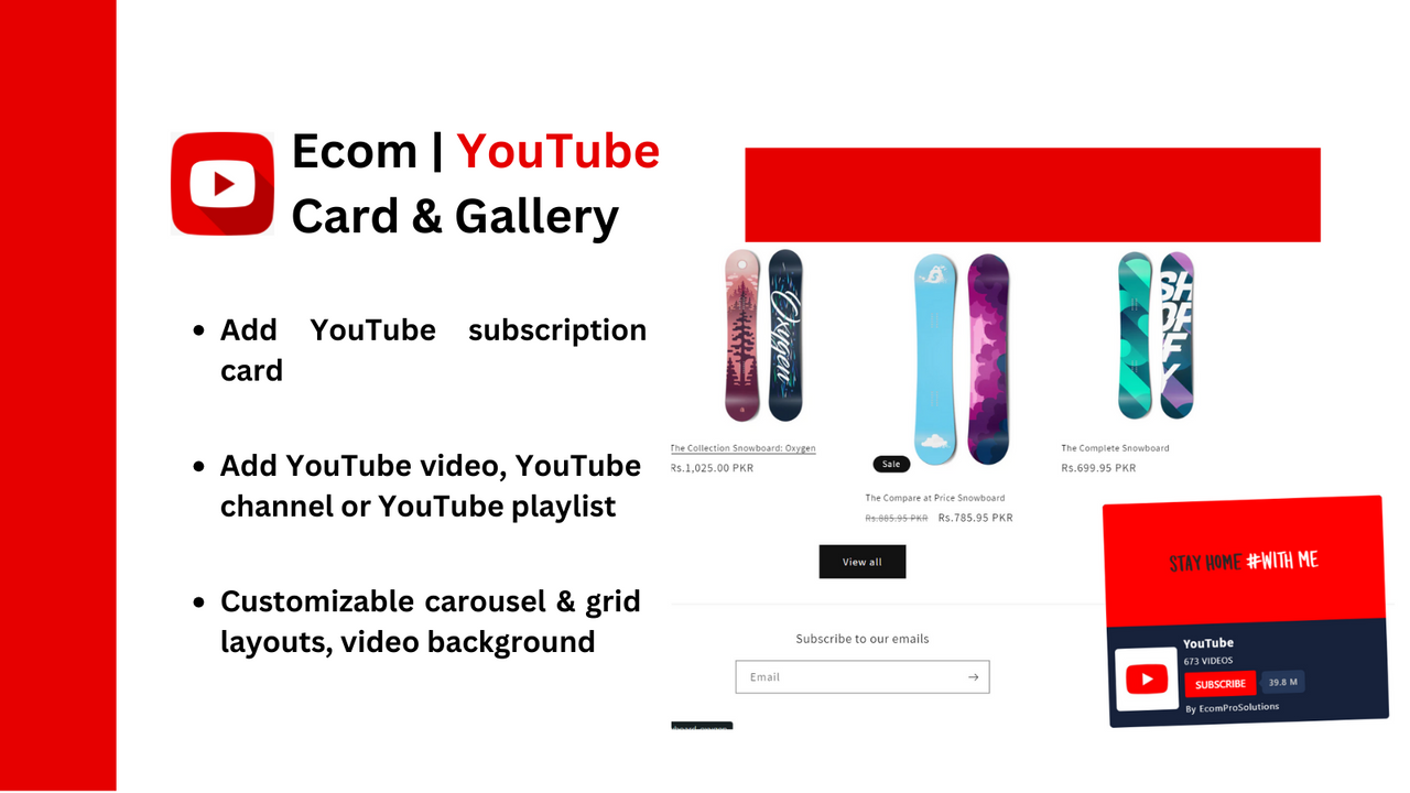 Ecom | Youtube Card & Gallery Screenshot