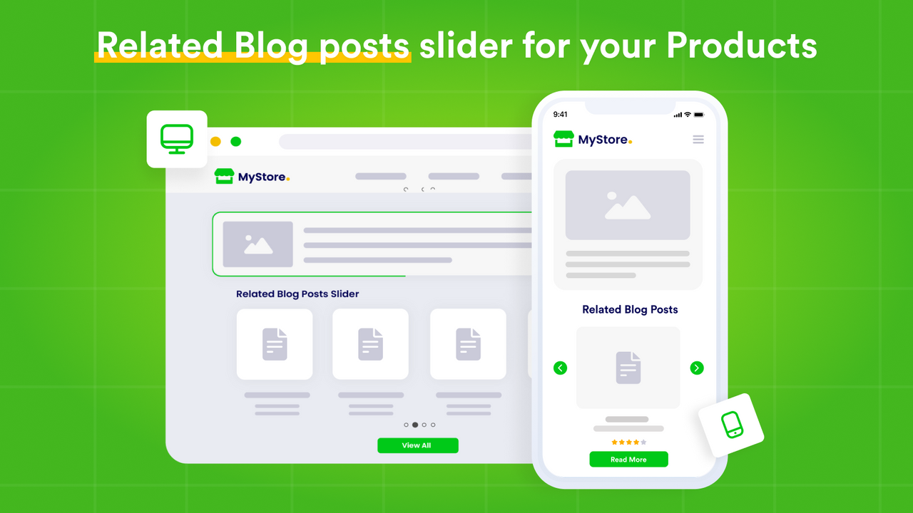 Lägg till blogginlägg till dina produkter