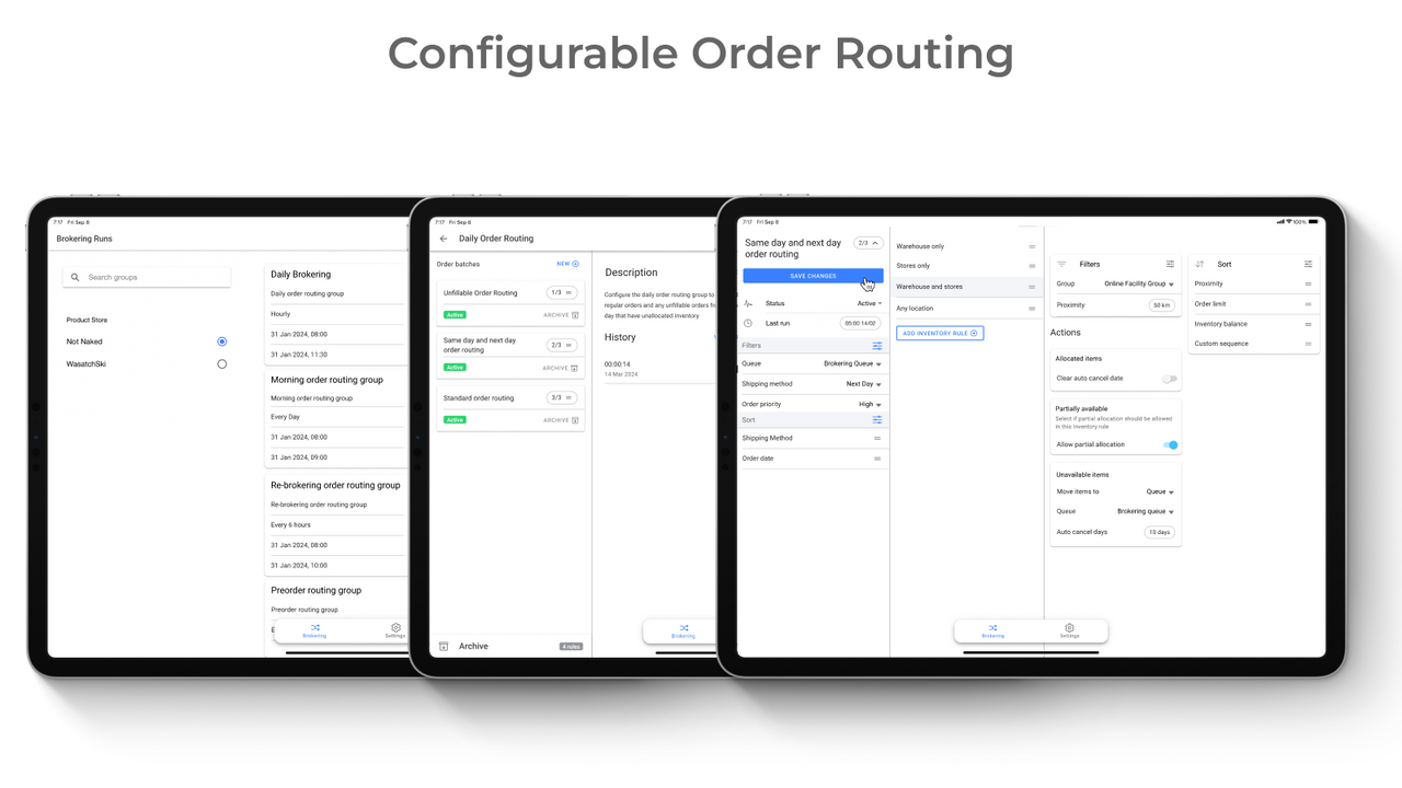 Konfigurerbar orderdirigering - HotWax OMS