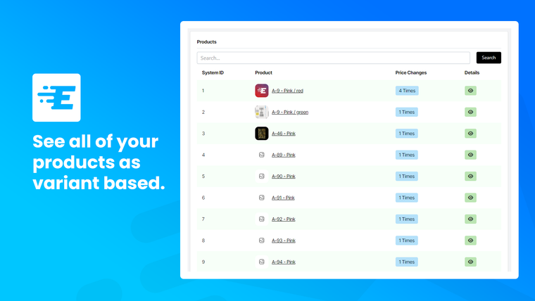 Entafix: Product Price History Screenshot