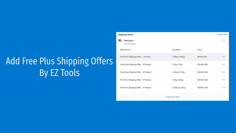 EZ Free Plus Shipping Screenshot