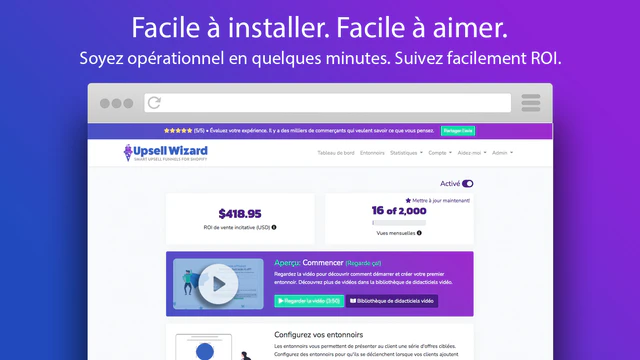 Facile à installer