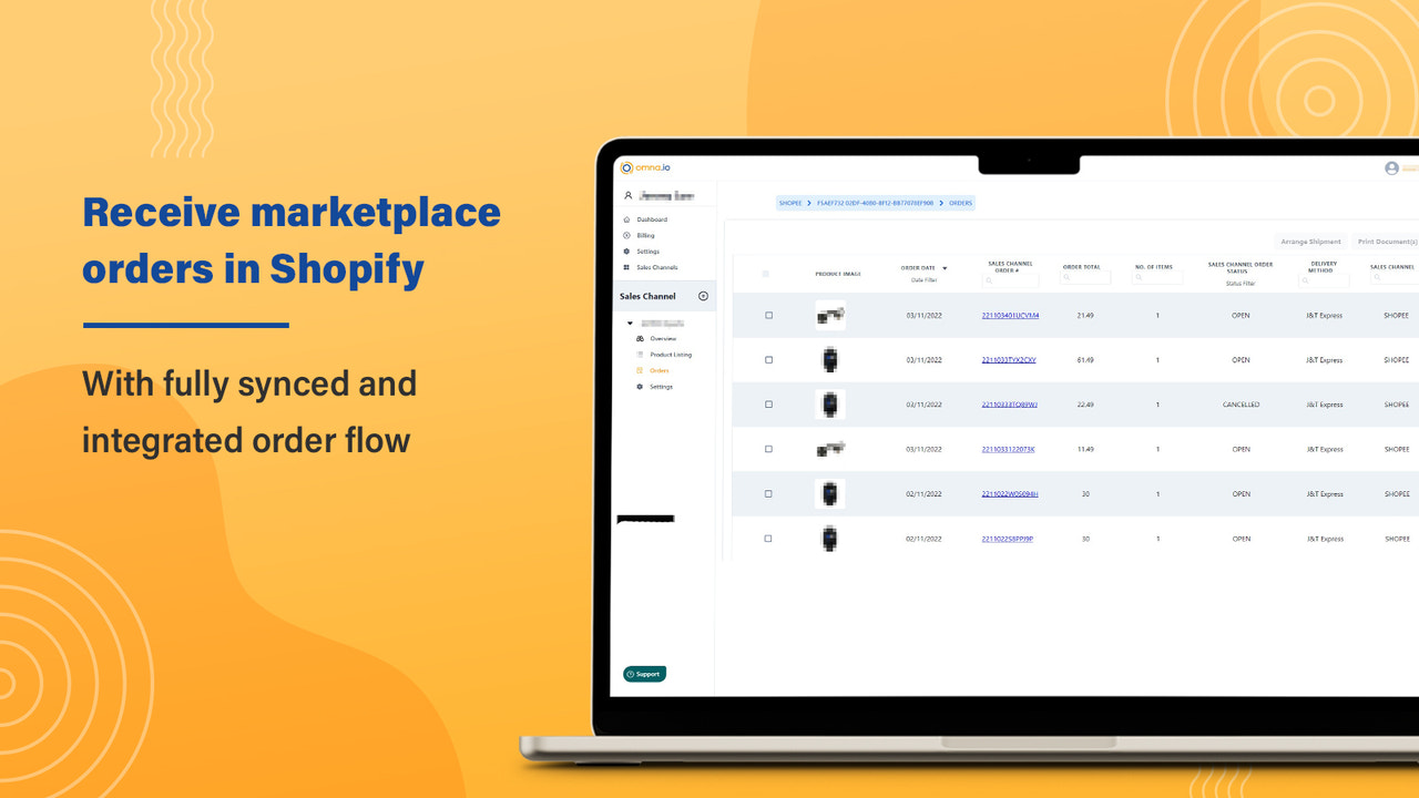 Erhalten Sie Marktplatzbestellungen in Shopify