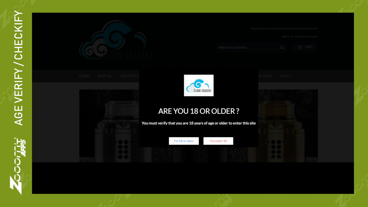Zooomy Age Verification