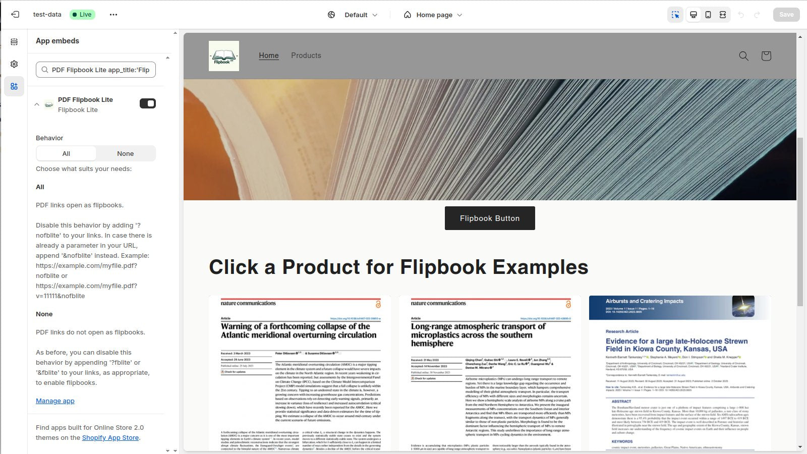 PDF Flipbook Lite Screenshot