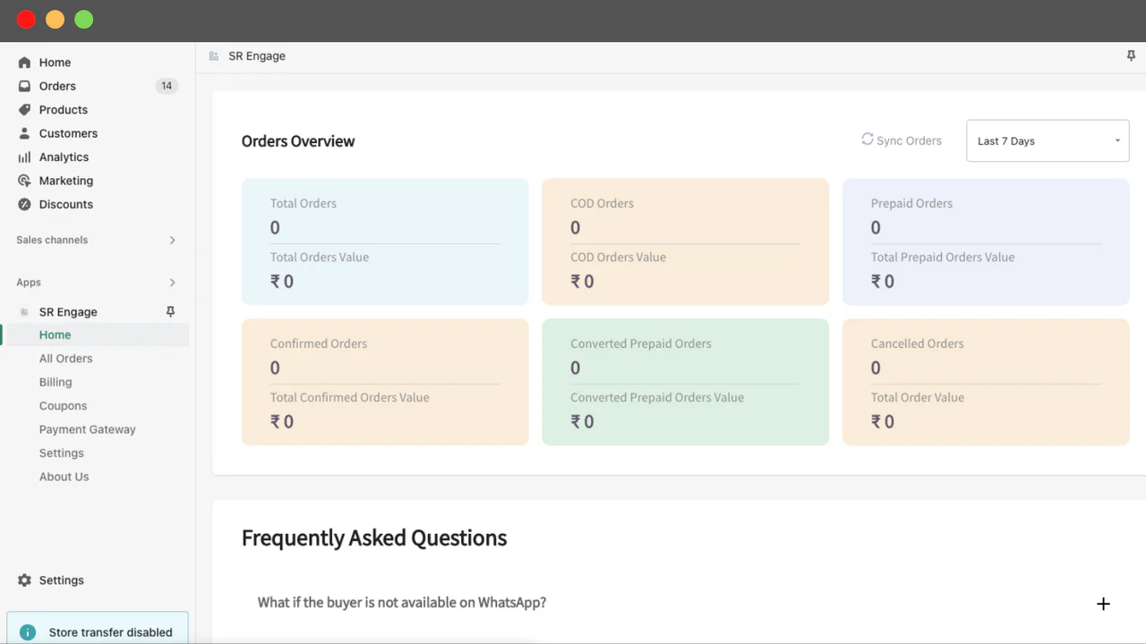 Orders Overview Dashboard