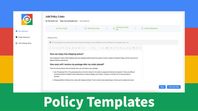 Policy Templates
