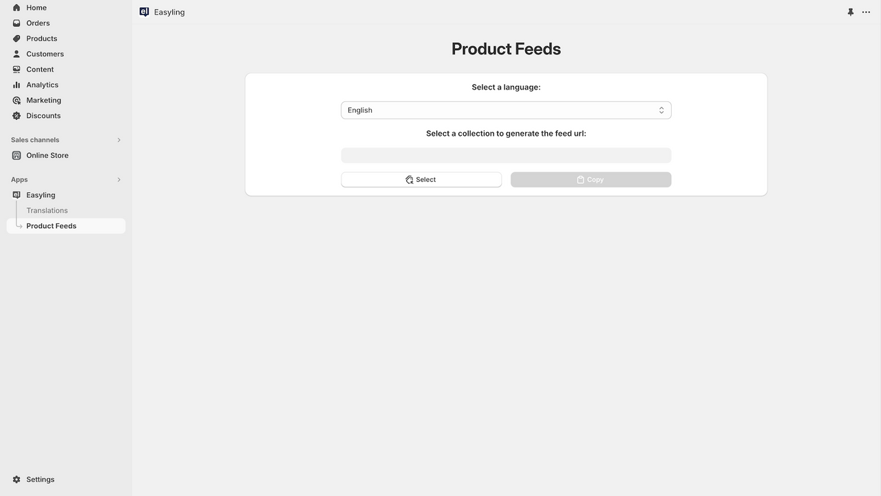 Product feeds