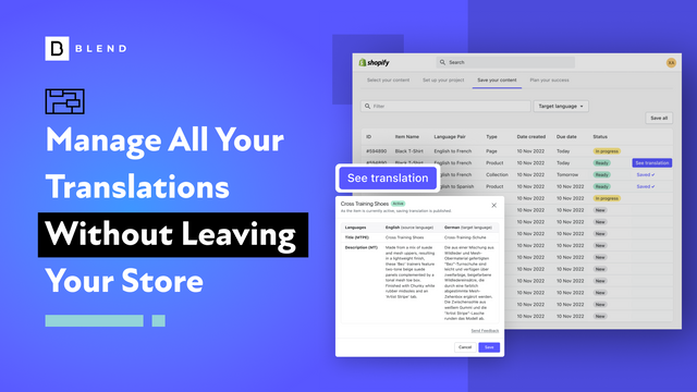 Manage all your translations without leaving your store