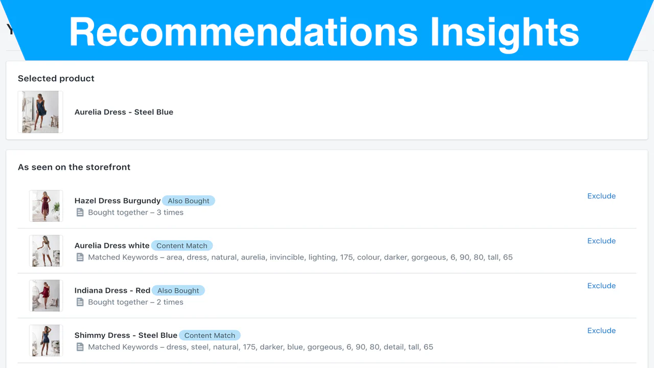 Recommendations Insights