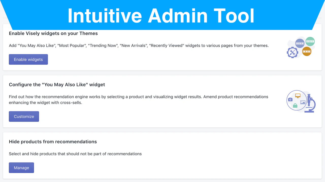 Intuitivt administrativt verktyg