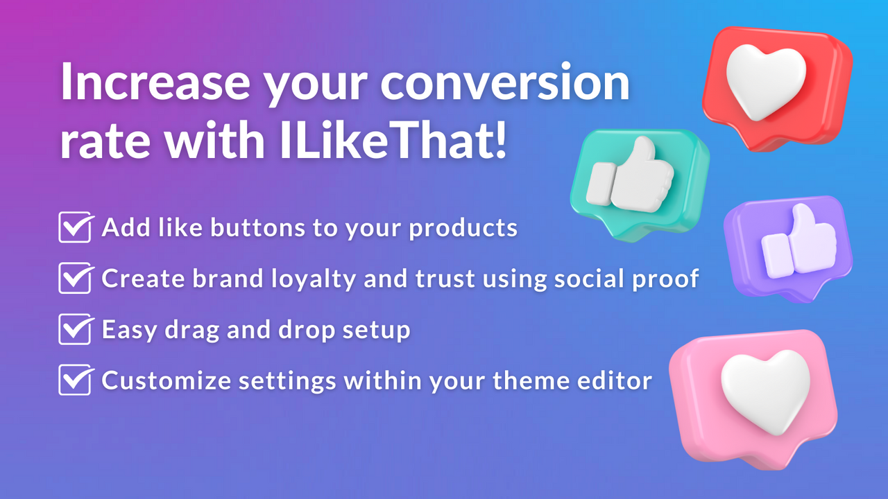 Increase your conversion rate with ILikeThat!