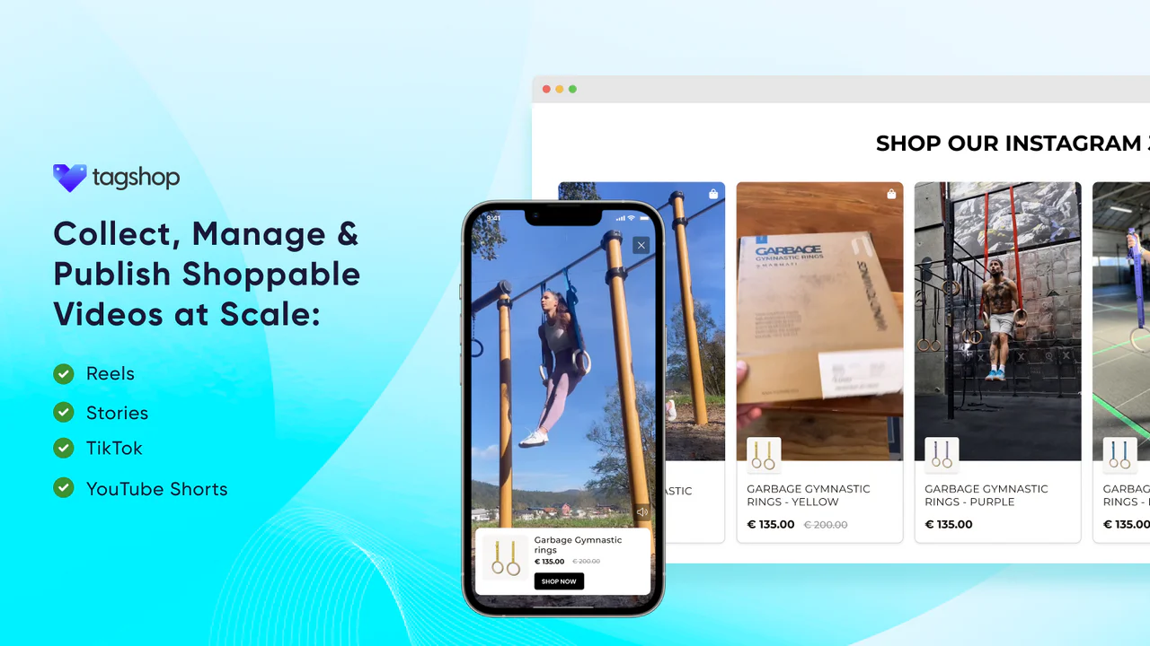 Shoppable Reels, Shoppable TikTok, Shoppable Video's 