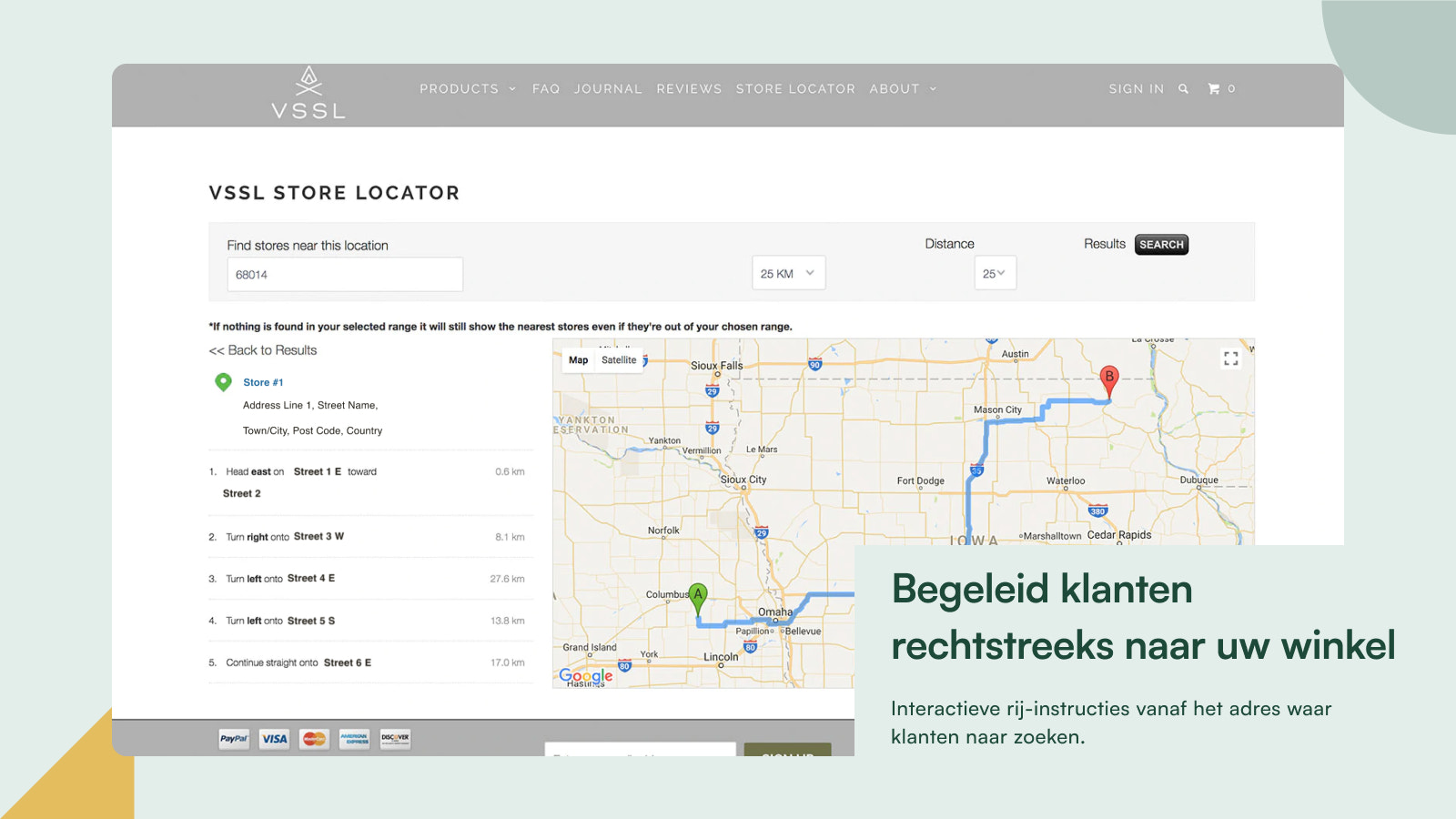 Interactieve routebeschrijving