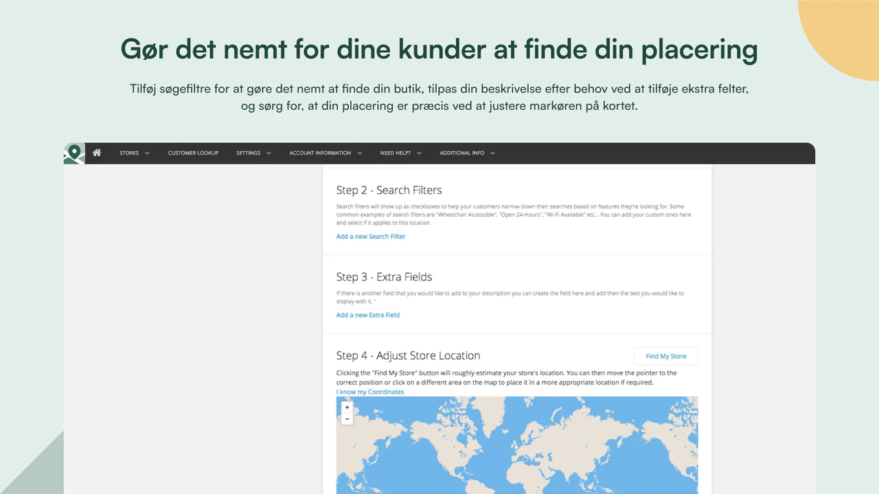 Gør det nemt for dine kunder at finde din placering