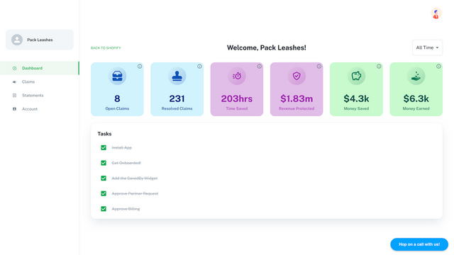 SavedBy Händler-Dashboard