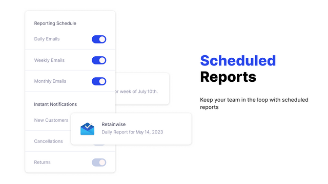 scheduled reports