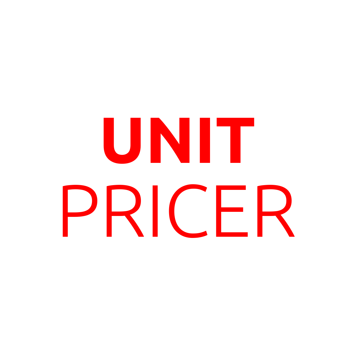 Unit Pricer: Price Per Unit