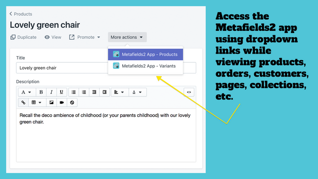 Kontextsensitive Dropdown-App-Links in Ihrem Shopify-Dashboard